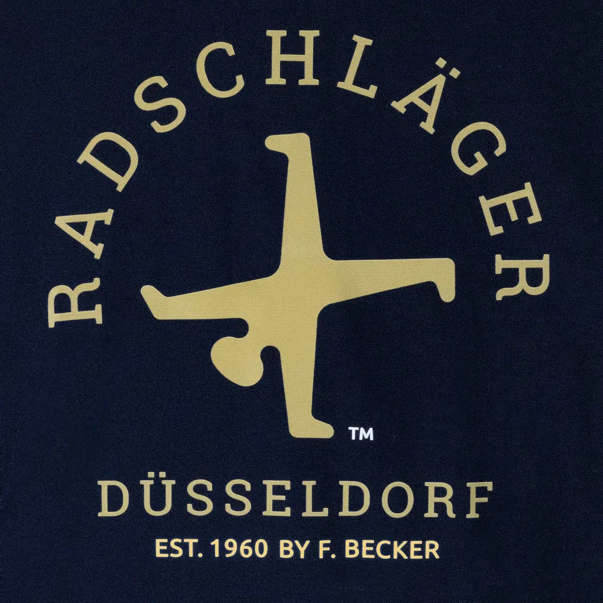 T-Shirt Schwarz Radschläger Logo