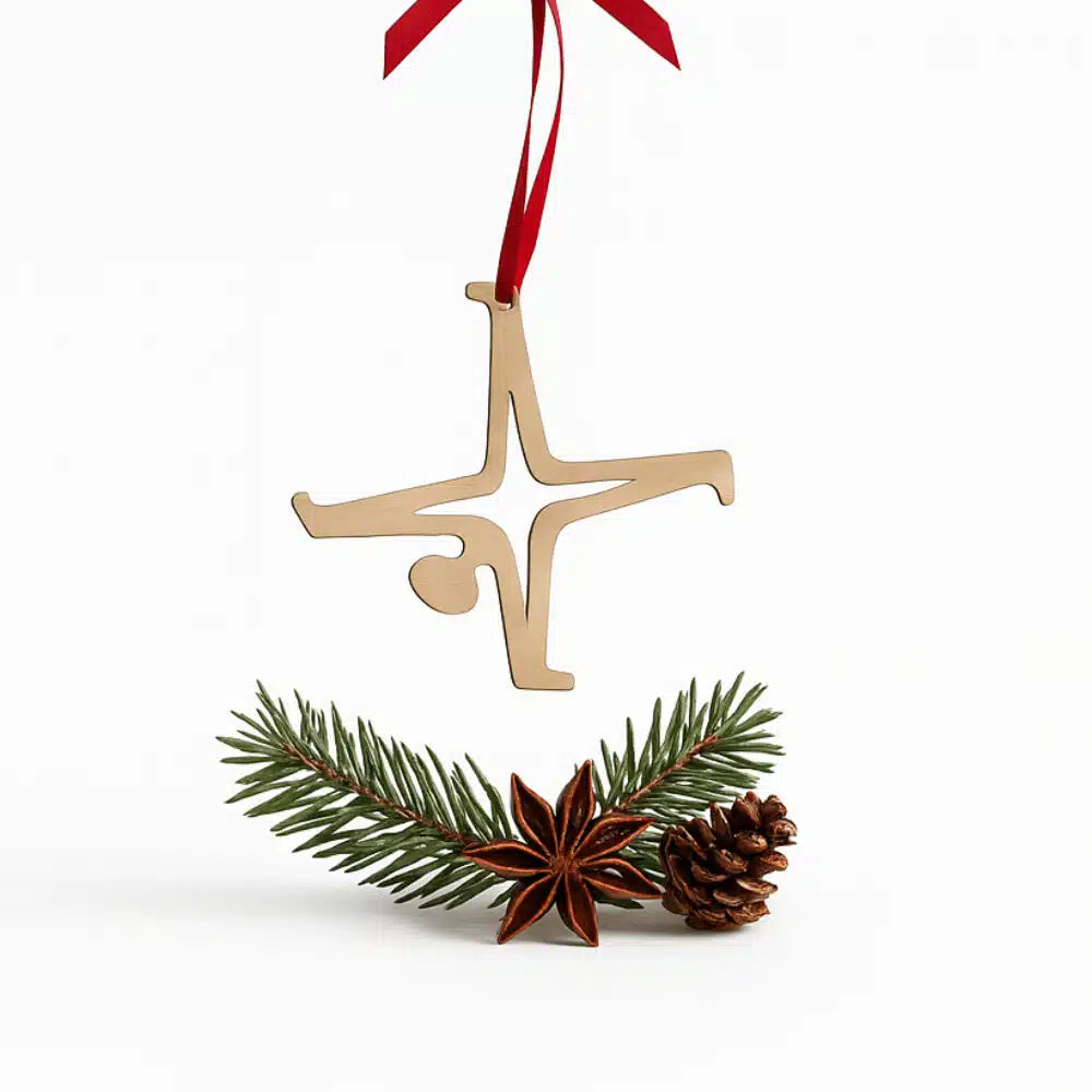 Baumschmuck Holzanhänger - Kontur