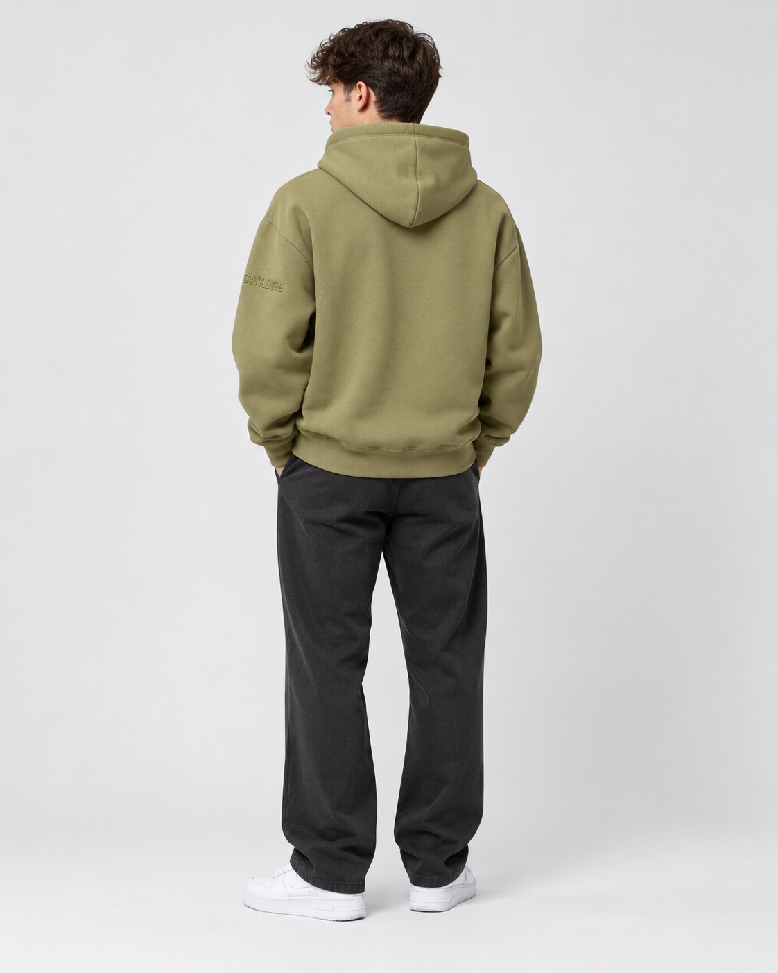 Hoodie Radschläger Zeichen, oliv