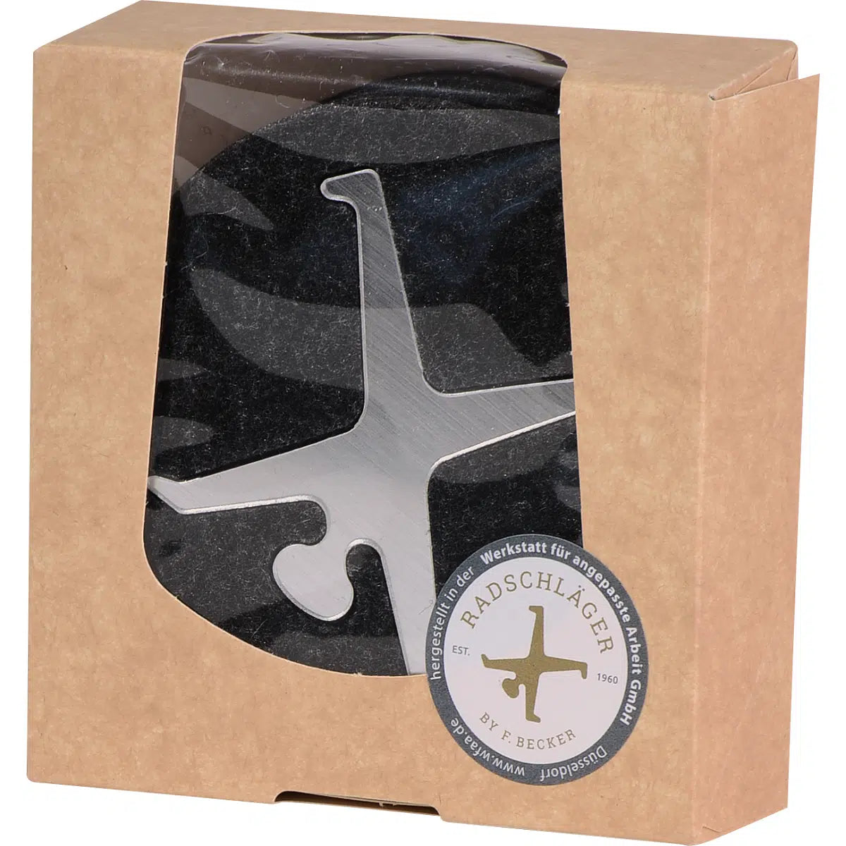 2er Set Glasuntersetzer Silber Radschläger