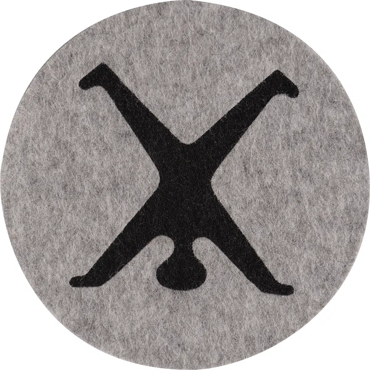 2er Set Glasuntersetzer Grau/Anthrazit Radschläger