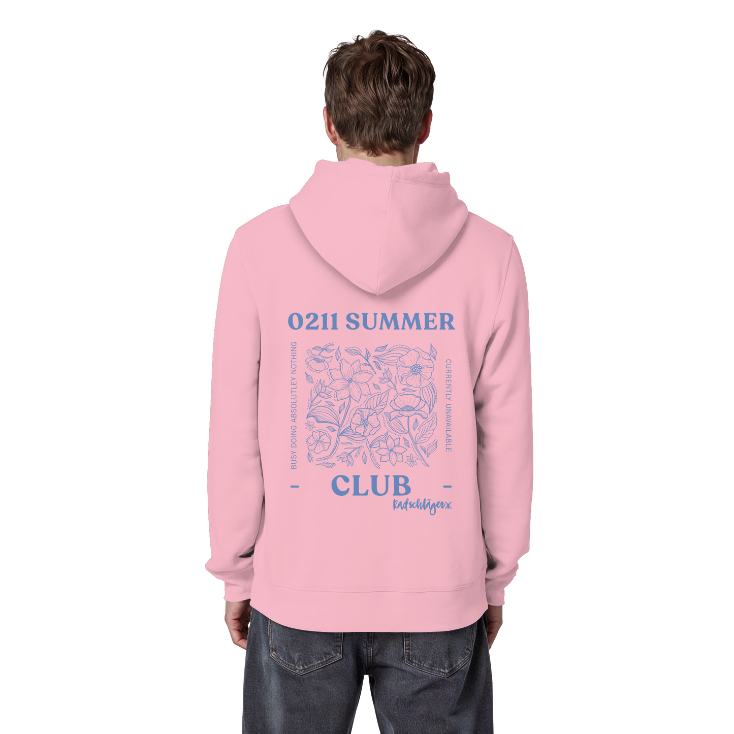 0211 Summer Club - Botanical Drift - Organic Basic Hoodie