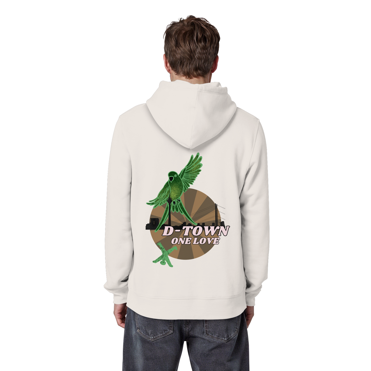 Rising Bird - Maron - Organic Basic Hoodie