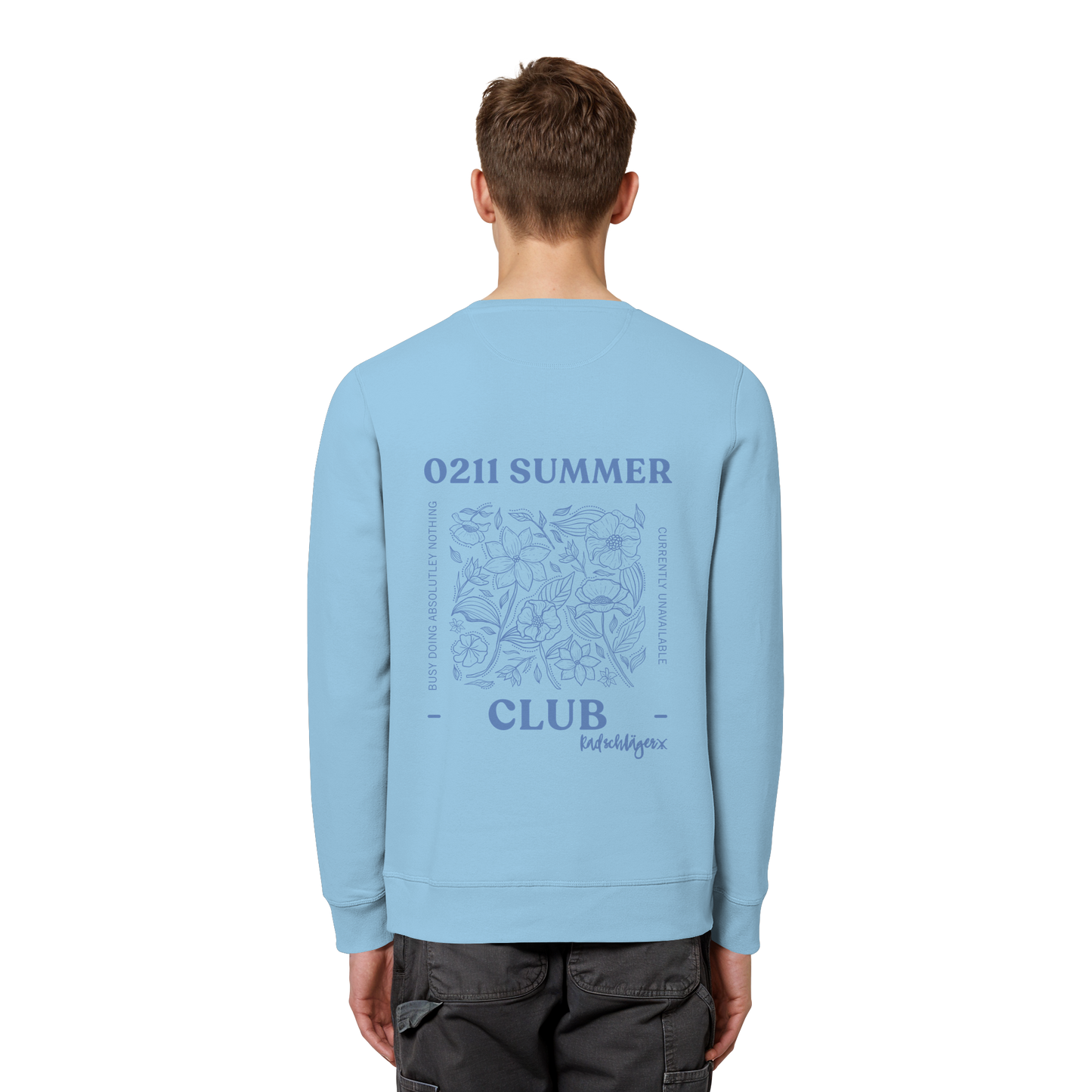 0211 Summer Club - Botanical Drift - Organic Basic Unisex Sweatshirt