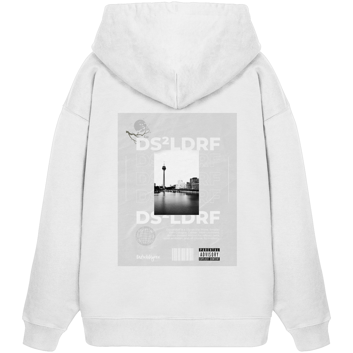 0211-Tape - Organic Oversized Hoodie
