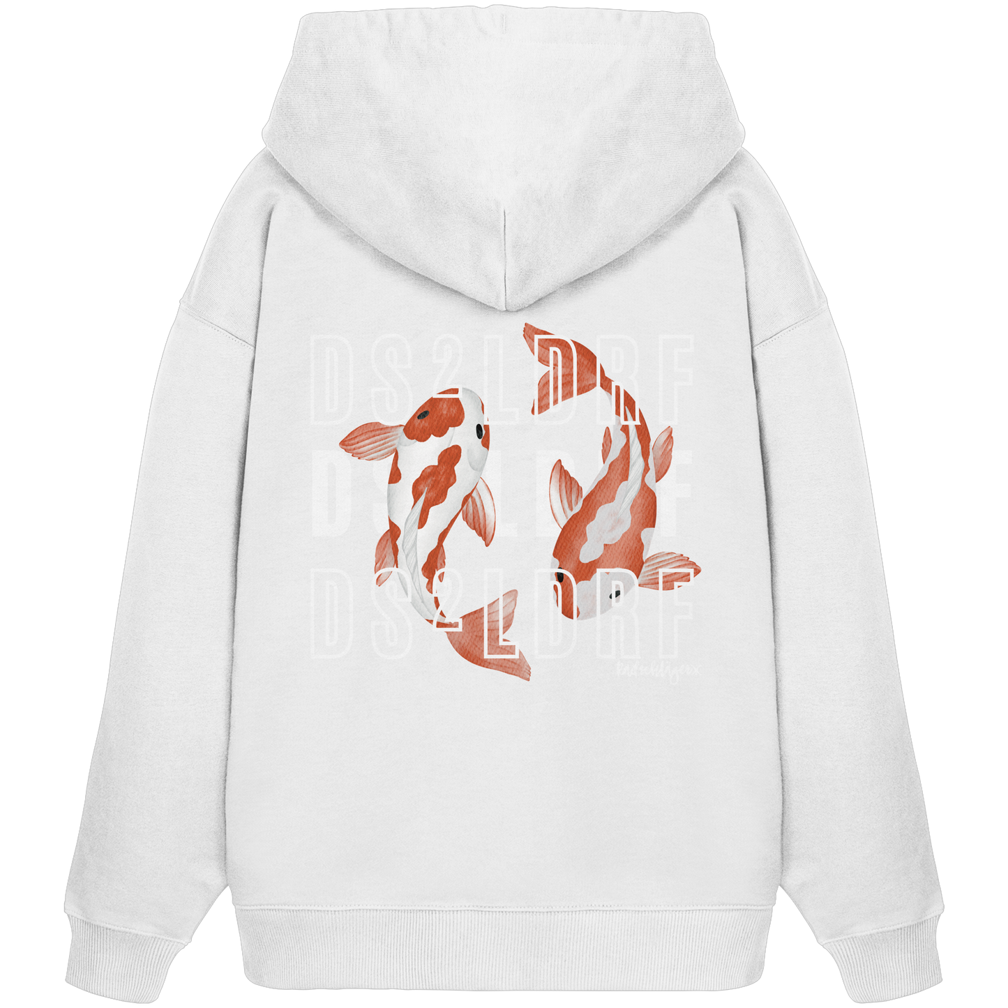 0211-Koi - Organic Oversized Hoodie