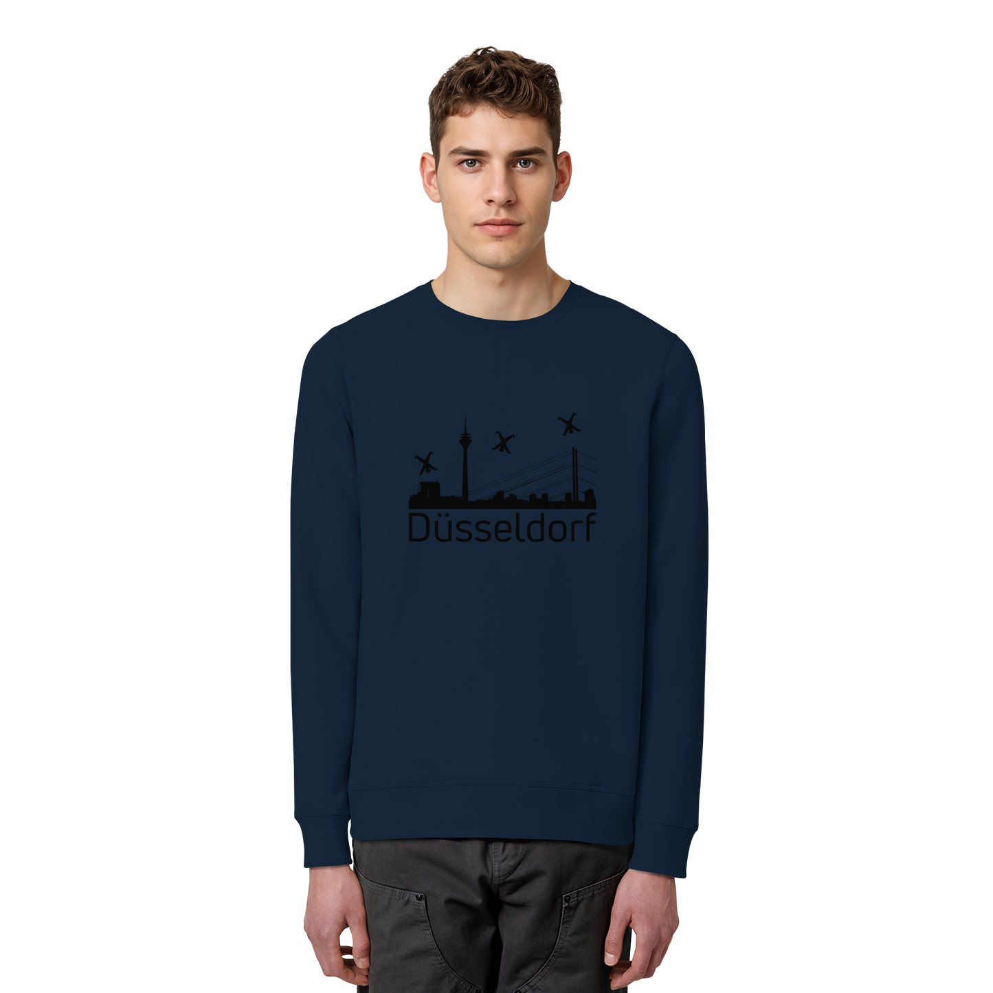 Skyline - Düsseldorf Black - Organic Basic Unisex Sweatshirt