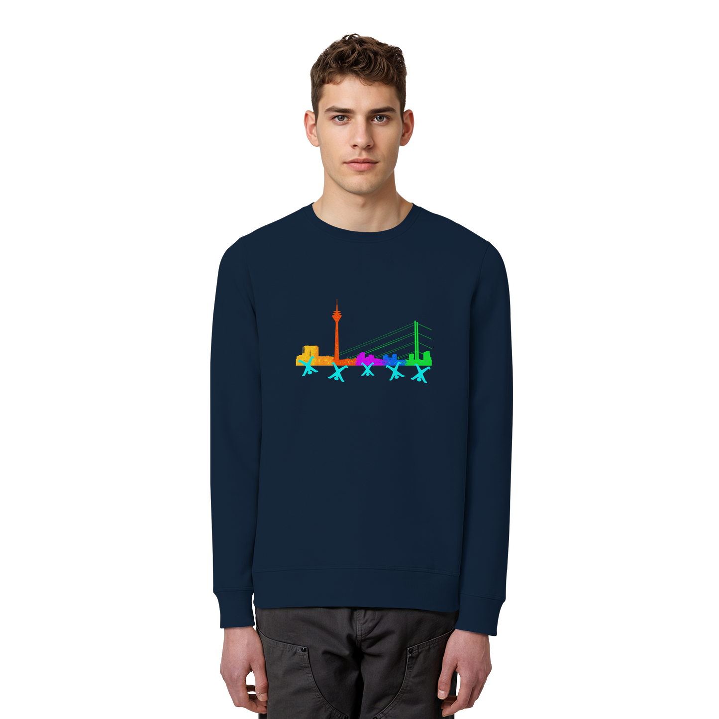 Skyline - Rainbow - Organic Basic Unisex Sweatshirt