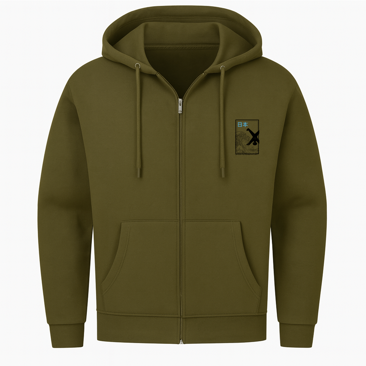 Zip-Hoodie Japan Welle