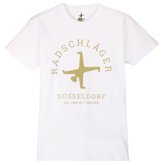 T-Shirt Weiß Radschläger Logo