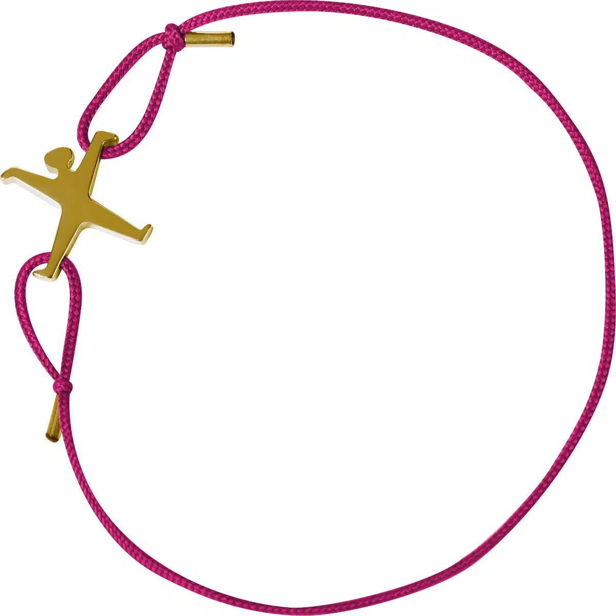 Armband 925er Silber vergoldet Fuchsia Radschläger