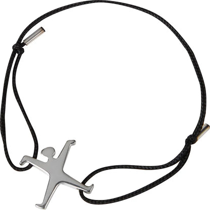 Armband 925er Silber Schwarz Radschläger