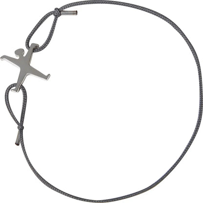 Armband 925er Silber Grau Radschläger