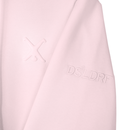 Hoodie rosé Pufferprint Radschläger