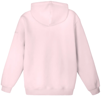 Hoodie rosé Pufferprint Radschläger