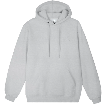 Hoodie grey Pufferprint Radschläger