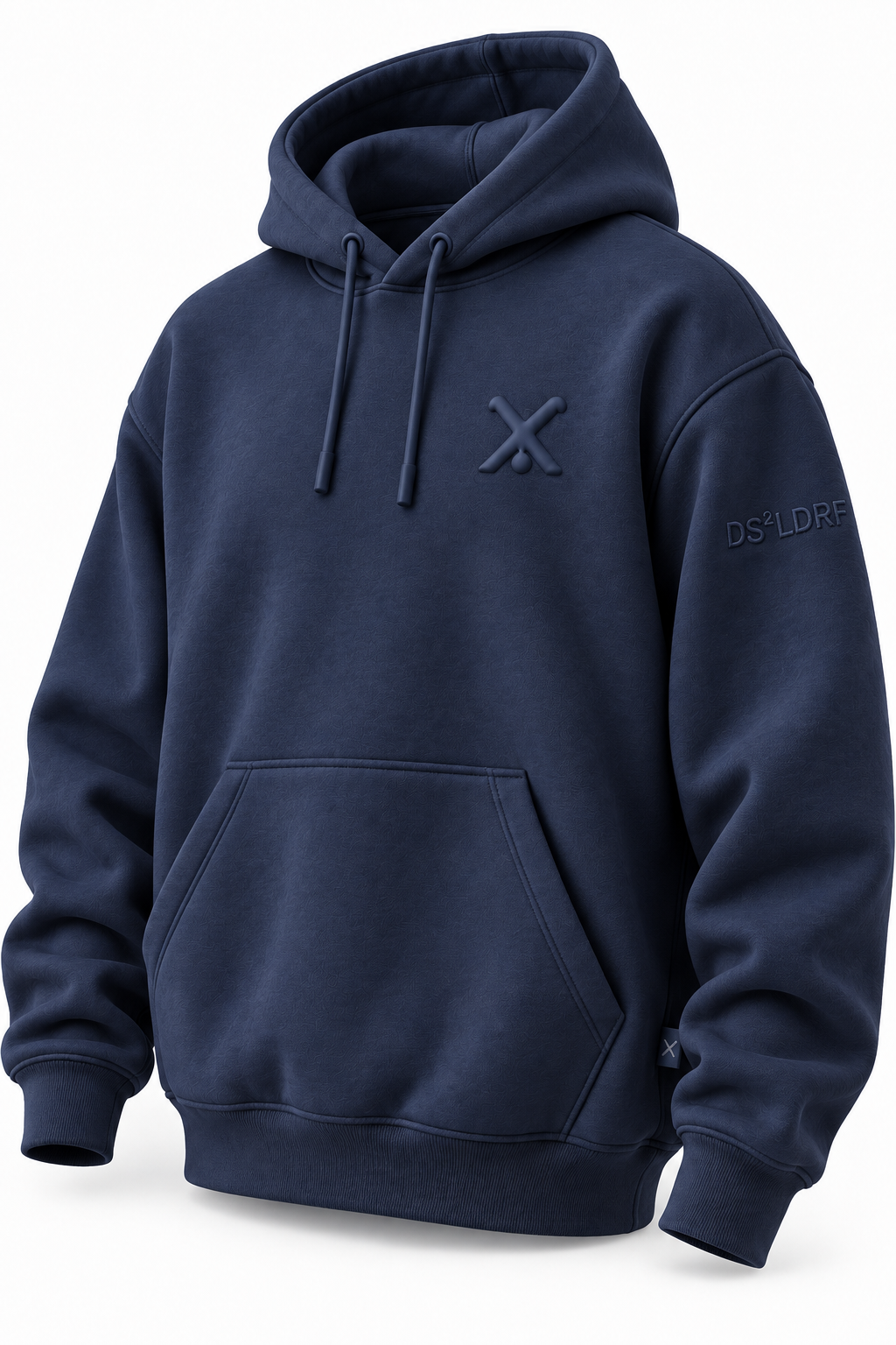 Hoodie Radschläger Zeichen, navy