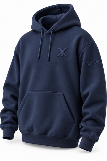 Hoodie Radschläger Zeichen, navy