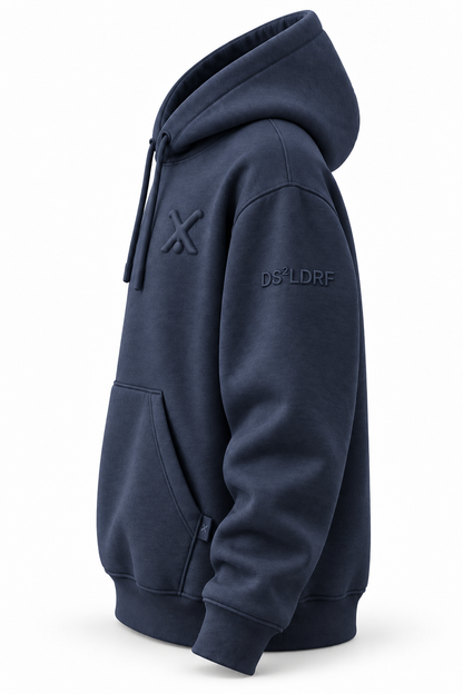 Hoodie Radschläger Zeichen, navy