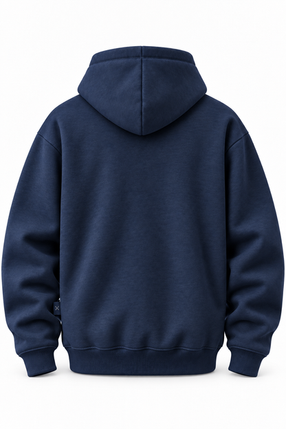 Hoodie Radschläger Zeichen, navy