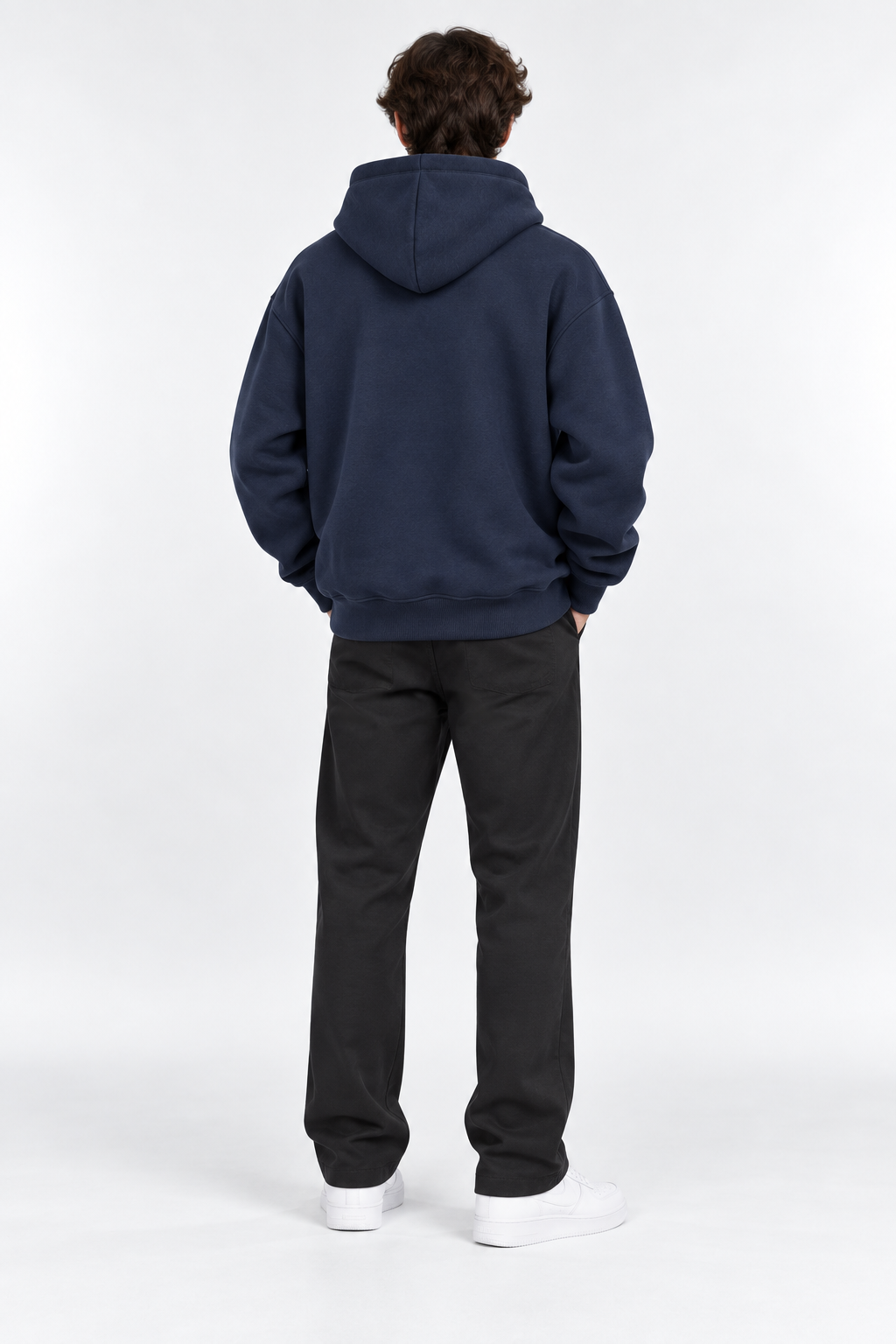 Hoodie Radschläger Zeichen, navy