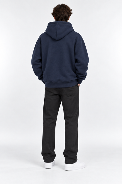 Hoodie Radschläger Zeichen, navy