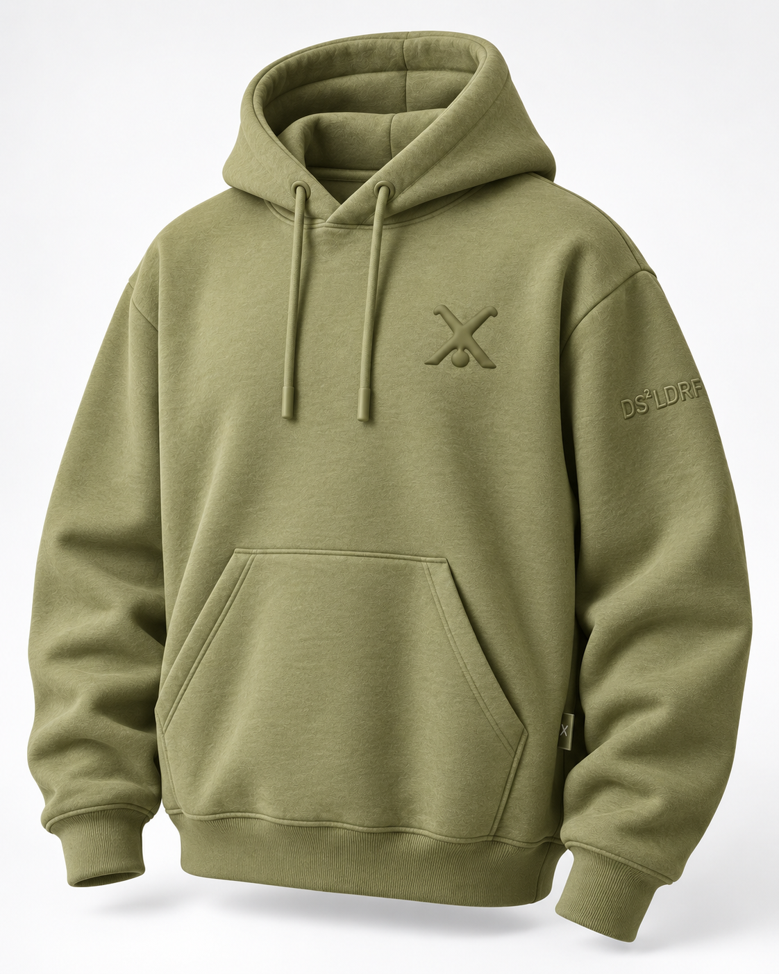 Hoodie Radschläger Zeichen, oliv