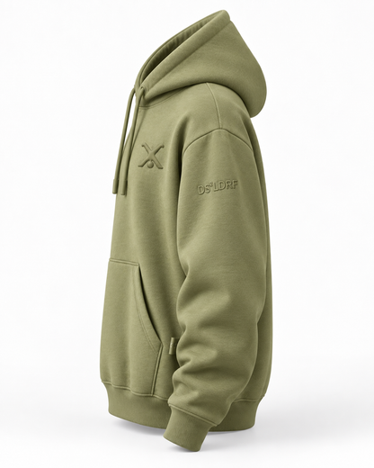 Hoodie Radschläger Zeichen, oliv