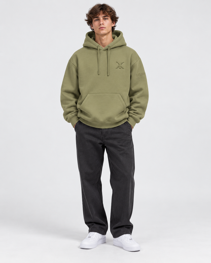 Hoodie Radschläger Zeichen, oliv