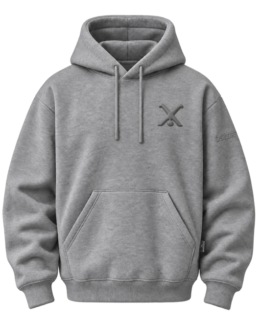 Hoodie Radschläger Zeichen, grau