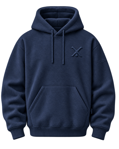 Hoodie Radschläger Zeichen, navy