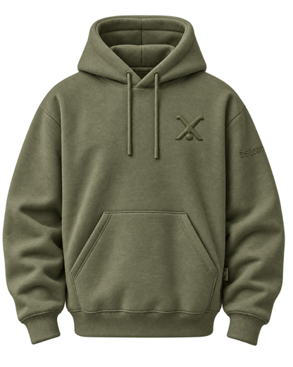 Hoodie Radschläger Zeichen, oliv