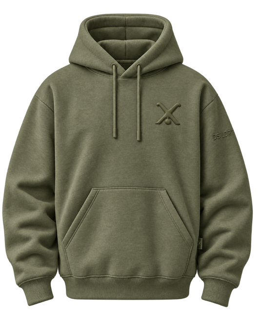Hoodie Radschläger Zeichen, oliv