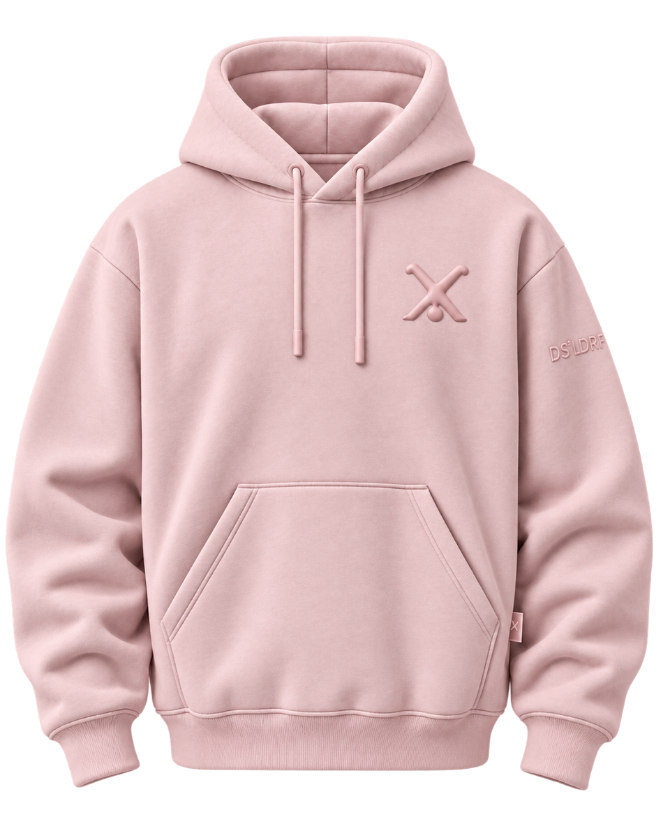 Hoodie Radschläger Zeichen, rosé