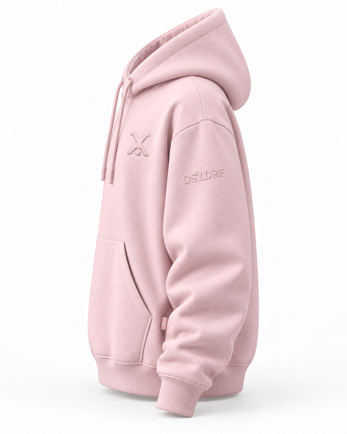 Hoodie Radschläger Zeichen, rosé