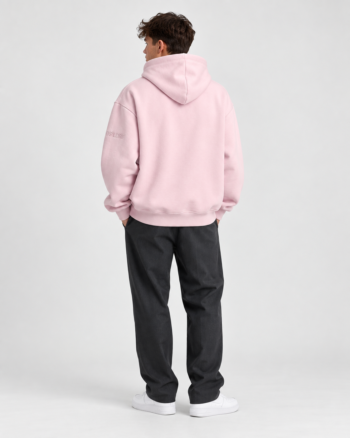 Hoodie Radschläger Zeichen, rosé