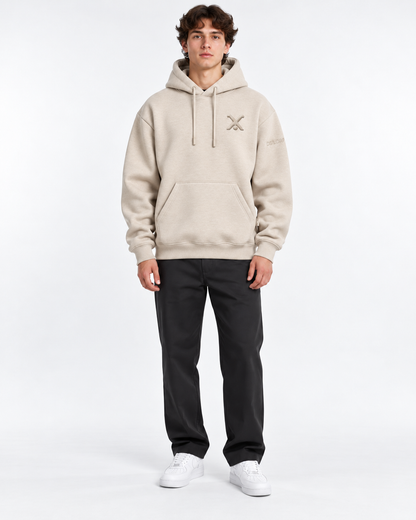Hoodie Radschläger Zeichen, sand