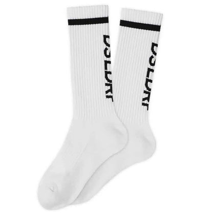 Sportsocken Unisex Weiß mit DSSLDRF-Print