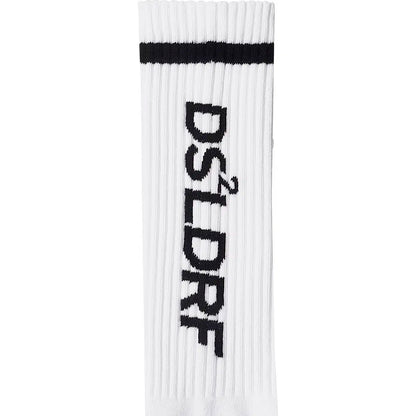 Sportsocken Unisex Weiß mit DSSLDRF-Print