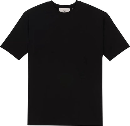 T-Shirt Schwarz Unisex mit Backprint Orange