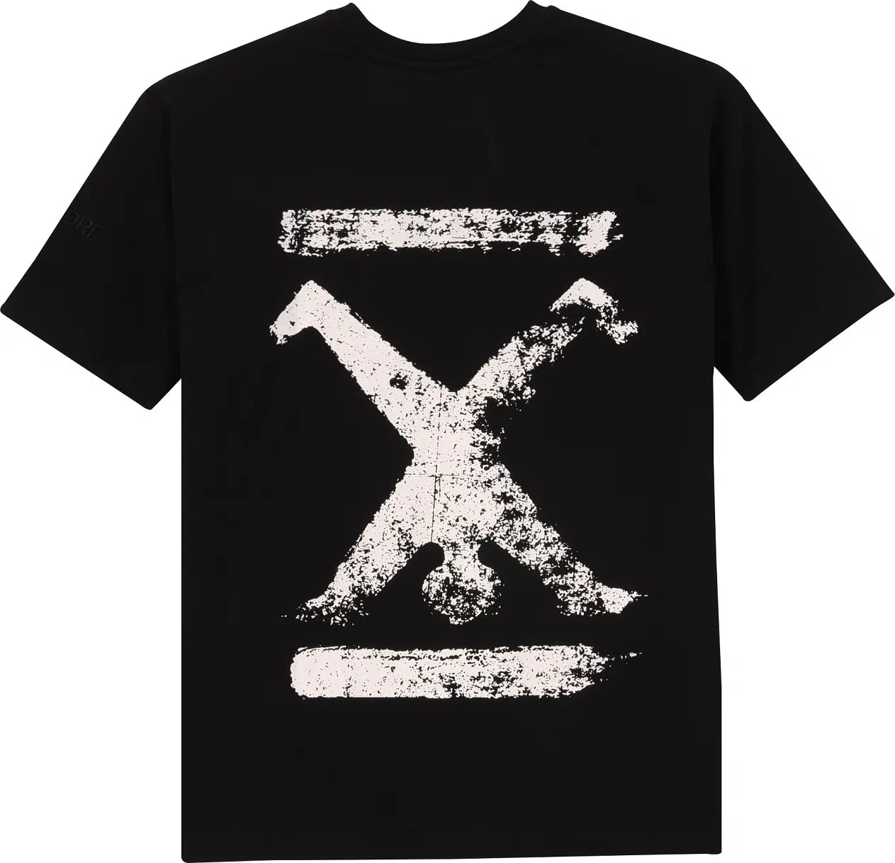 T-Shirt Schwarz Unisex mit Backprint White