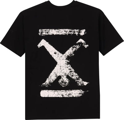 T-Shirt Schwarz Unisex mit Backprint White