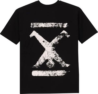 T-Shirt Schwarz Unisex mit Backprint White