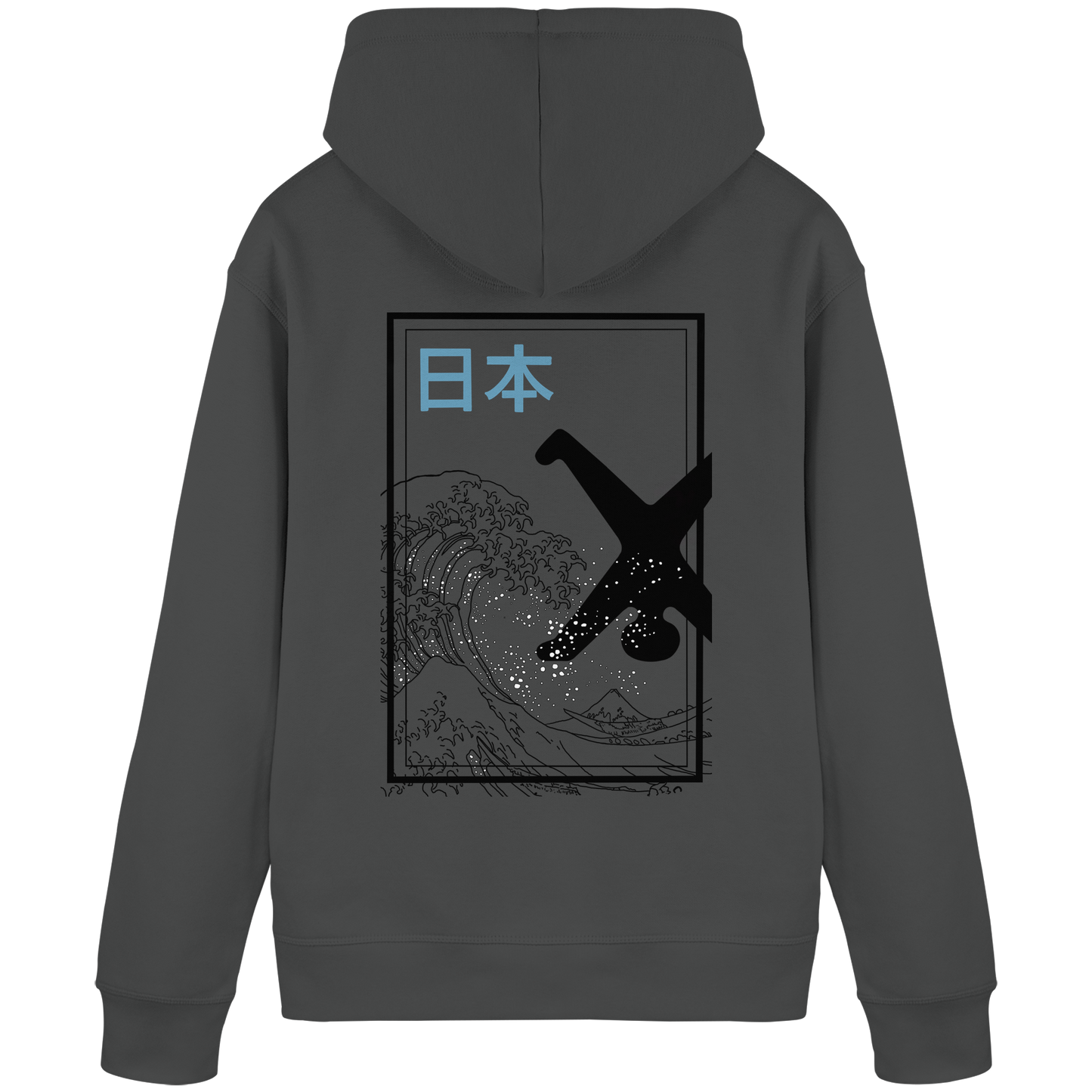 Great Wave - Blue - Organic Basic Hoodie