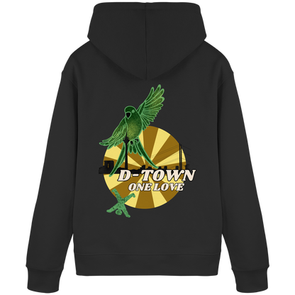 Rising Bird - Green - Organic Basic Hoodie
