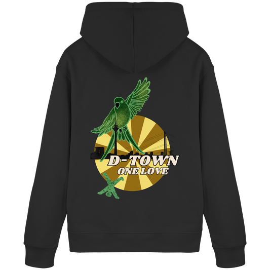 Rising Bird - Green - Organic Basic Hoodie