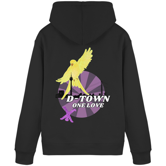 Rising Bird - Yellow - Organic Basic Hoodie
