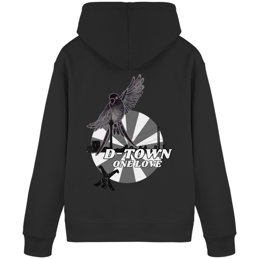 Rising Bird - Monochrome - Organic Basic Hoodie