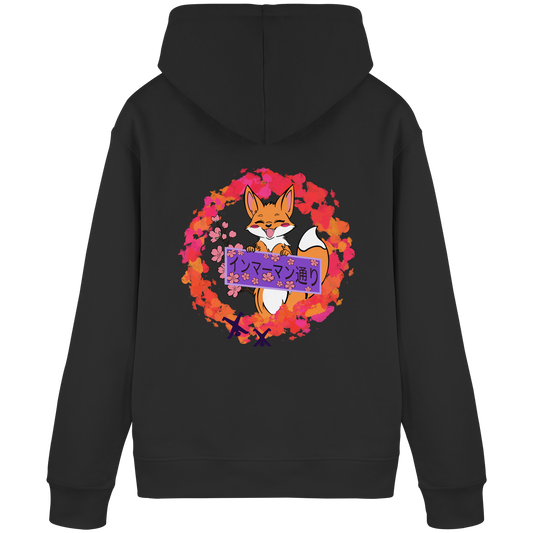 Japan - Fox - Red - Organic Basic Hoodie