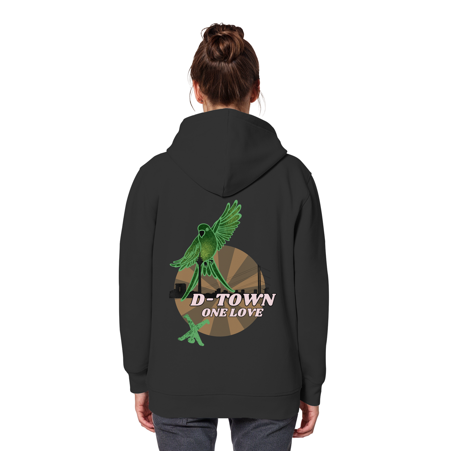 Rising Bird - Maron - Organic Basic Hoodie
